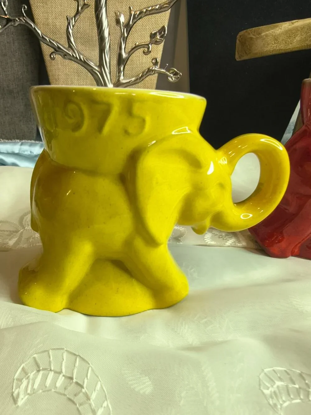 Francoma Rep. 1976 and 1977 Elephant Coffee Mugs